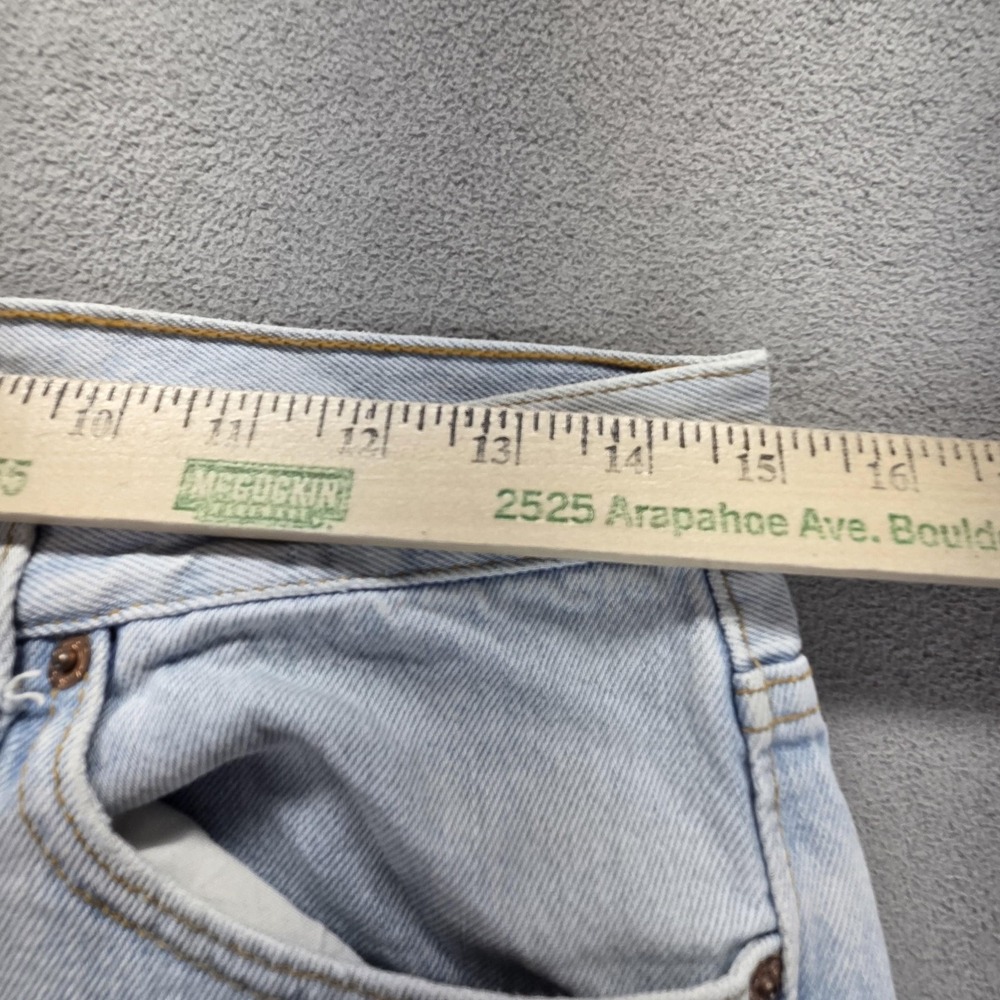 VTG Levis 501 Jeans Mens Blue Light Wash Made In USA Patchwork‎ Fits 29x31 - Picture 3 of 16